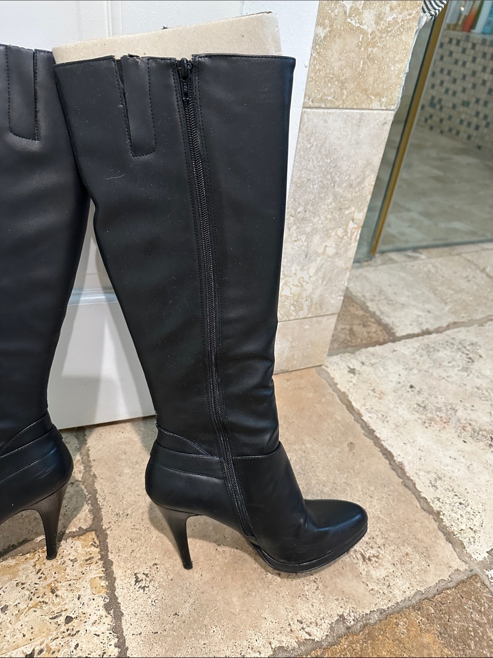 Nine West Knee high Leather Boots - Picture 7 of 9